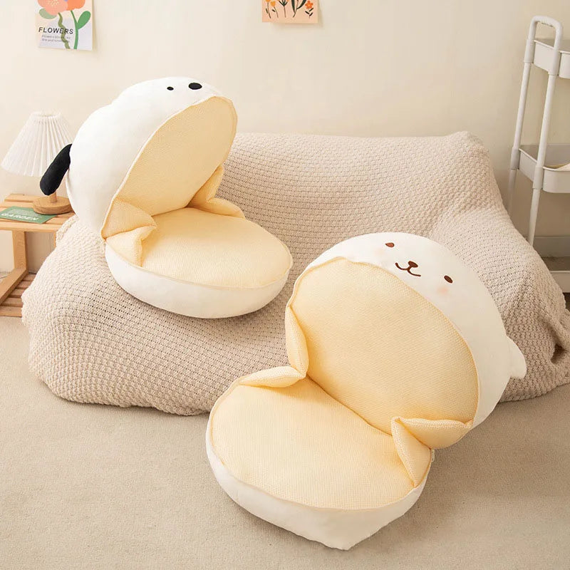 Cartoon Ultra Soft Short Plush Sofa Pillow Multi Functional Home Decor Cushion Pad Bedroom Sofa Back Pillow for Kid Adults