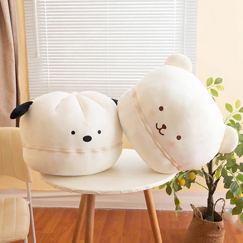 Cartoon Ultra Soft Short Plush Sofa Pillow Multi Functional Home Decor Cushion Pad Bedroom Sofa Back Pillow for Kid Adults