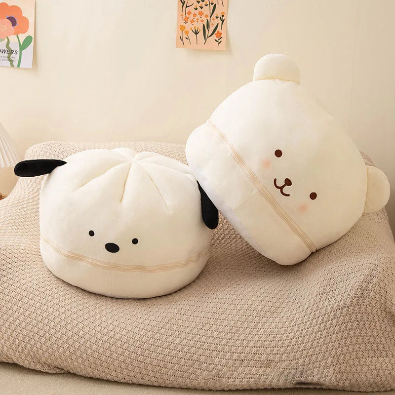 Cartoon Ultra Soft Short Plush Sofa Pillow Multi Functional Home Decor Cushion Pad Bedroom Sofa Back Pillow for Kid Adults