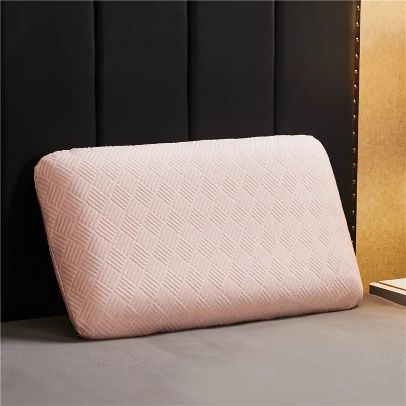Comfortable Pure Natural Latex Pillows Neck Pain Relieve Side Back Sleep Orthopedic Pillow Cervical Health Care Support Cushion
