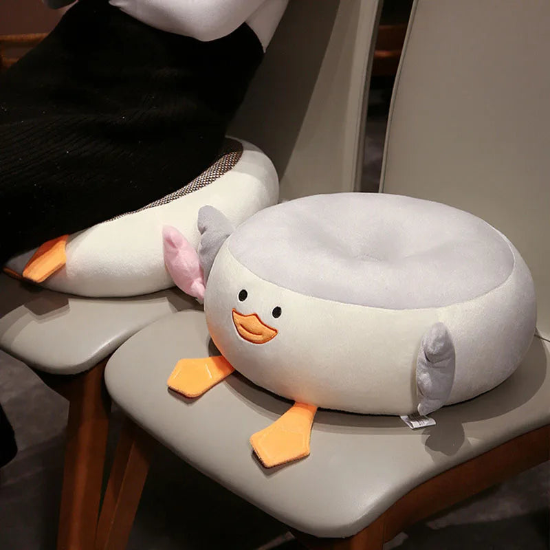 Double Sided Cool Goose Circular Seat Cushion Lovely Thickened Hip Pad for Office Home Balcony Bay Window Soft Round Cushion