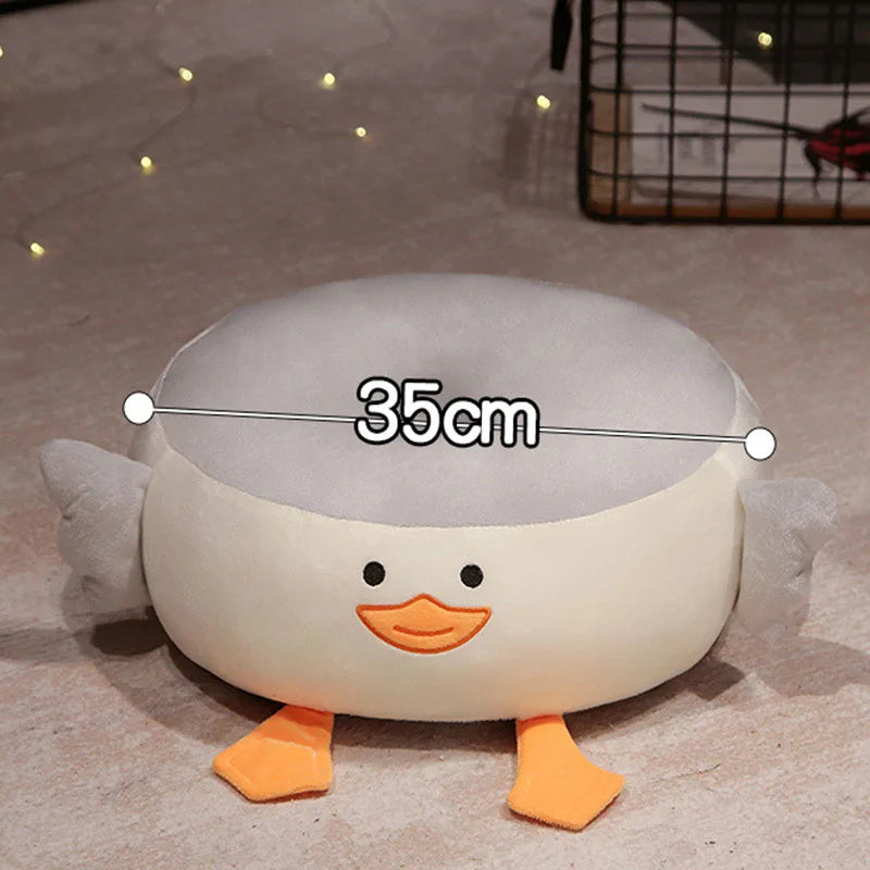 Double Sided Cool Goose Circular Seat Cushion Lovely Thickened Hip Pad for Office Home Balcony Bay Window Soft Round Cushion
