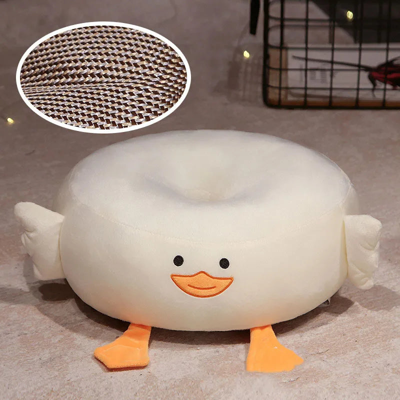 Double Sided Cool Goose Circular Seat Cushion Lovely Thickened Hip Pad for Office Home Balcony Bay Window Soft Round Cushion