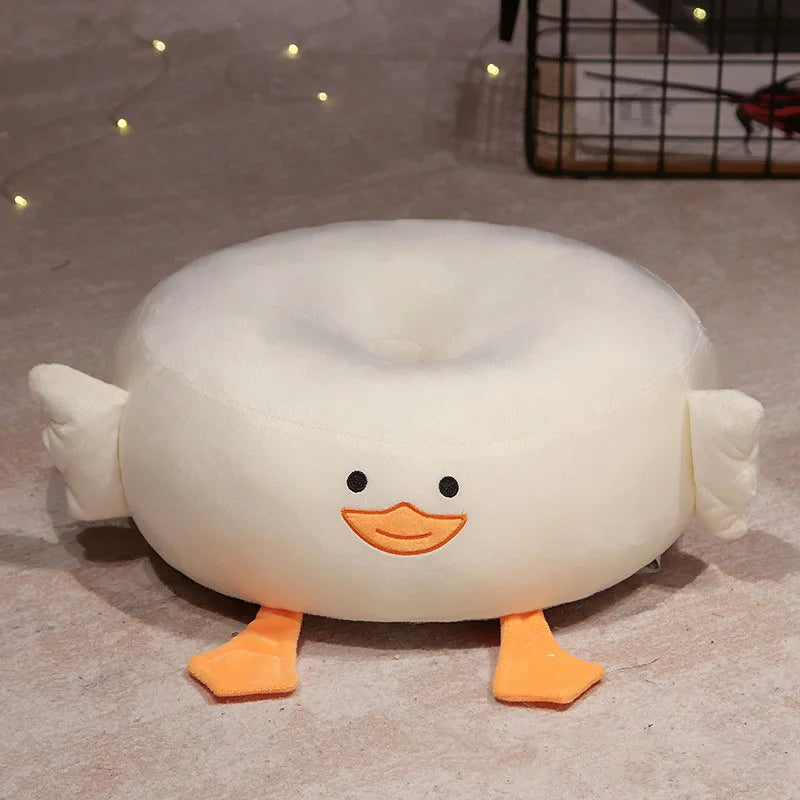 Double Sided Cool Goose Circular Seat Cushion Lovely Thickened Hip Pad for Office Home Balcony Bay Window Soft Round Cushion
