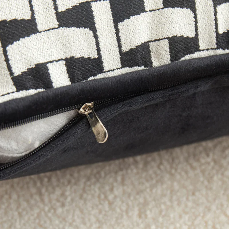 European Printed Sofa Decorative Pillow High Quality Skin Friendly Detachable Bedside Cushion Cozy Square Pillows for Sleeping