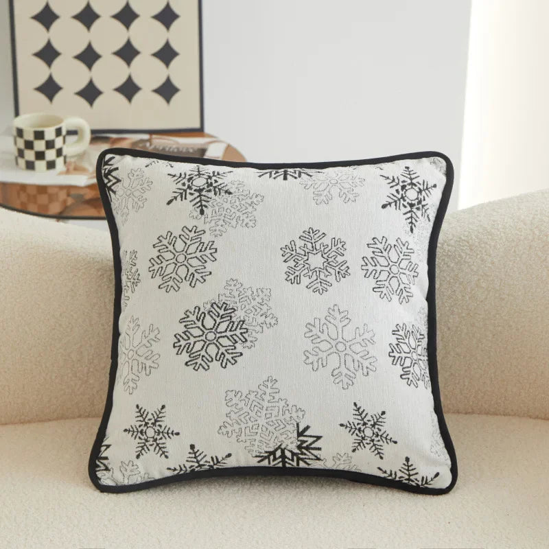 European Printed Sofa Decorative Pillow High Quality Skin Friendly Detachable Bedside Cushion Cozy Square Pillows for Sleeping
