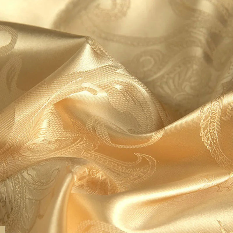 European Satin Jacquard Pillowcase Exquisite Breathable Solid Pillow Cases for Hot Sleepers Summer Autumn Cooling Feel Bedding