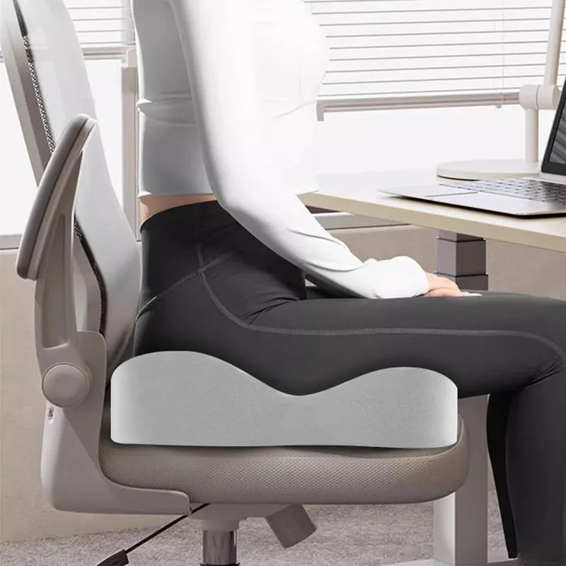 Memory Foam Seat Cushion for Office Sitting Pregnancy Pad for Stress Reduction Multi-Purpose Chair Cushion To Protect The Coccyx