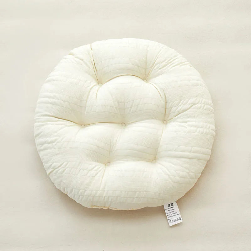 New Solid Color Soft Circular Cushion Cozy Round Chair Mat for Home Office Dormitory Anti Pressure Hip Pad for Long Sitting