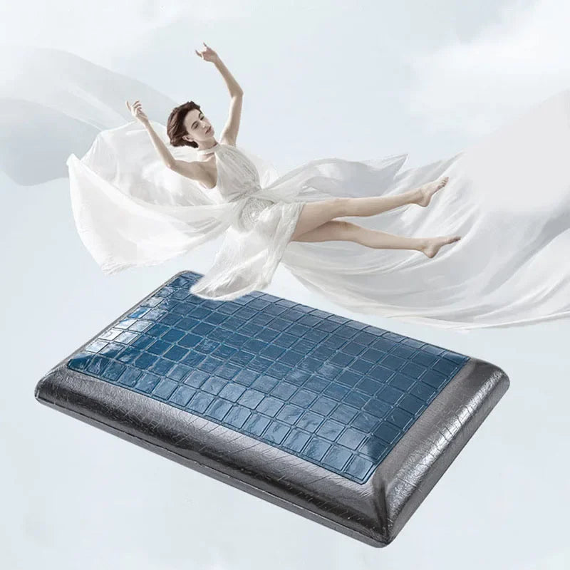 New Summer Double-sided Available Gel Cooling Pillow Bamboo Charcoal Memory Foam Ergonomics Pillows for Bedroom with Pillowcase