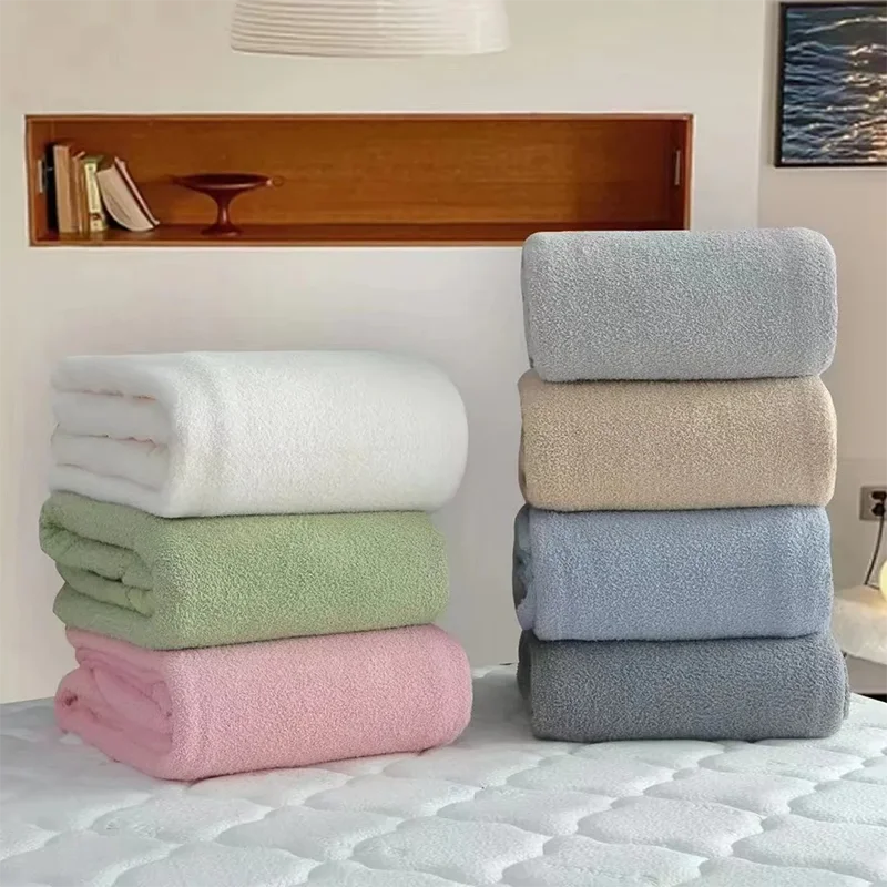 New Velvet Double-sided Plush Blanket High End Office Nap Cover Blanket Double Sides Solid Color Skin-friendly Cloud Comforter