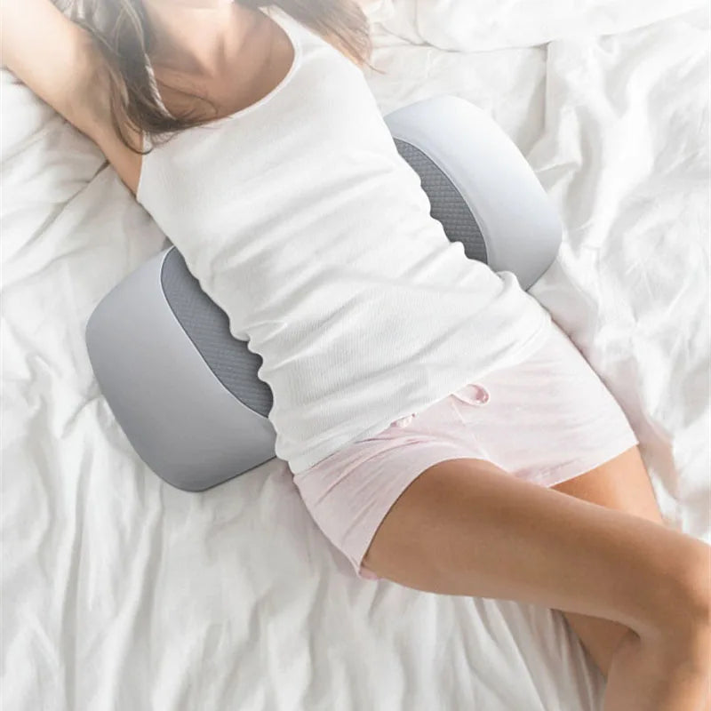 Slow Rebound Memory Foam Lumbar Support Pillow Sleeping Lumbar Spine Orthopaedic Cushion Back Muscle Relaxation Lumbar Pillows
