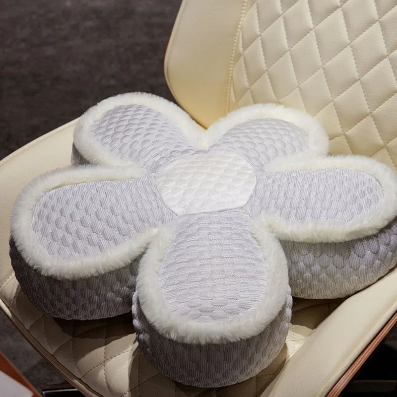 Summer Cooling Flower Rush Cushion Decorative Pillows for Chairs Sofas Bay Windows Thickened Body Pillow for Lumbar Support