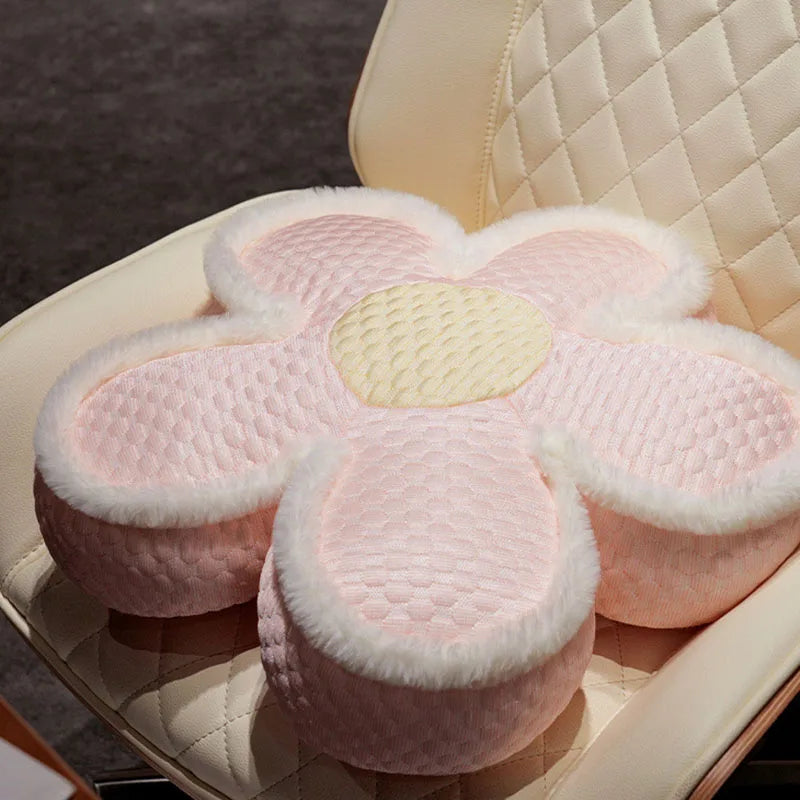 Summer Cooling Flower Rush Cushion Decorative Pillows for Chairs Sofas Bay Windows Thickened Body Pillow for Lumbar Support